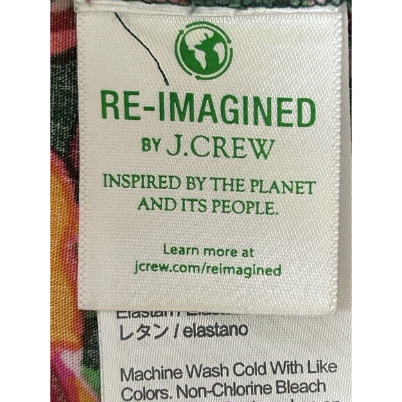 J. Crew Womens XS Ruffle Sleeve Neckline Colorful Top - Picture 5 of 6